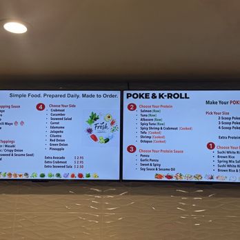 Poke & K-Roll - Menu - Poke Near Me - Camarillo, California