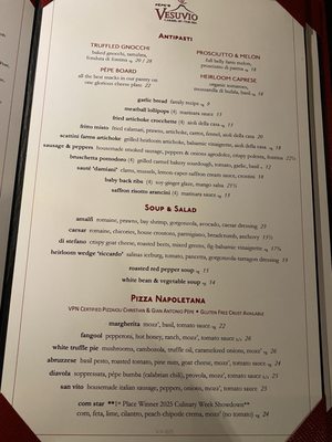 Menu photo 7 Vesuvio Carmel-by-the-Sea, CA