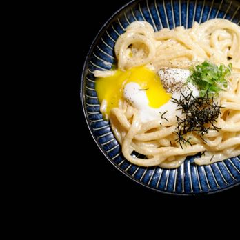 Zakkushi Dining On Main - Mentai Carbonara Udon $16+ - Japanese Near Me - Vancouver, British Columbia Zakkushi Dining On Main - Mentai Carbonara Udon $16+ - Japanese Near Me - Vancouver, British Columbia
