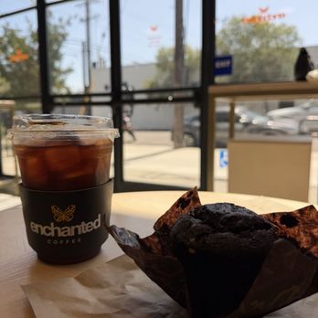 Enchanted Coffee - Cold Brew $6 Chocolate muffin $5 6/1/2026 - Coffee & Tea Near Me - Los Angeles, California Enchanted Coffee - Cold Brew $6 Chocolate muffin $5 6/1/2026 - Coffee & Tea Near Me - Los Angeles, California