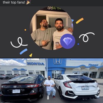 Harvest Honda - Recognition for being a top fan of Harvest Honda - Car Dealers Near Me - Yakima, Washington Harvest Honda - Recognition for being a top fan of Harvest Honda - Car Dealers Near Me - Yakima, Washington