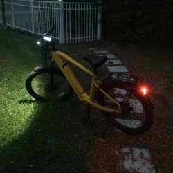 Skinny Wheels Pedals and Pints - I was amazed at the brightness of the head and tail lights!