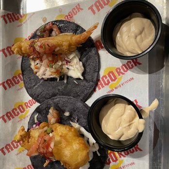 Taco Rock - Shake down shrimp and key west grouper - Tacos Near Me - Oakton, Virginia