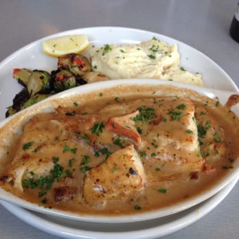 Stones Throw - Stuffed haddock entree - New American Near Me - York, Maine Stones Throw - Stuffed haddock entree - New American Near Me - York, Maine
