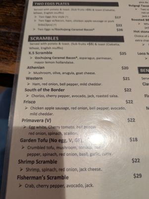 Menu photo 1 Kitchen Sunnyside Mill Valley, CA