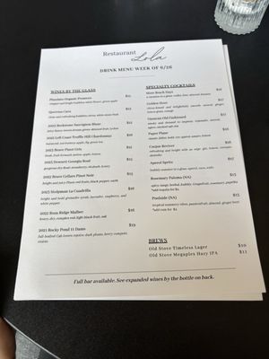 Menu photo 1 Restaurant Lola Bremerton, WA