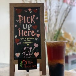TRÀ Boba Tea - Winter melon Black Tea with Crystal Boba and Grass Jelly (Default tea is Green tea, but we offer Black Tea and Oolong Tea)