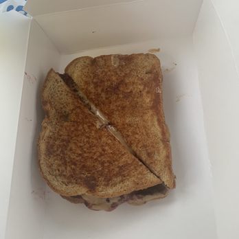 Stoney’s Munchie Bar - French Toast Pb&j Sandwich. Refused to give us the side of fresh fruit. - New American Near Me - Dayton, Ohio