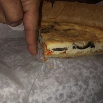 Sola Bread - Actual Sola Bread Quiche. Nothing like their photo. - Cafes Near Me - Tyler, Texas Sola Bread - Actual Sola Bread Quiche. Nothing like their photo. - Cafes Near Me - Tyler, Texas