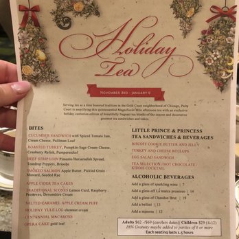The Drake - High Tea Christmas menu - Hotels Near Me - Chicago, Illinois The Drake - High Tea Christmas menu - Hotels Near Me - Chicago, Illinois