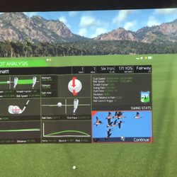 Indoor Golf Driving Ranges - Computer data shows me my exact swing path and club face angle.