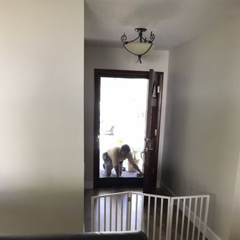 TM ScreenShop - Paul hard at work. Gate up to keep our guard dogs (chihuahua's) from attacking! - Windows Installation Near Me TM ScreenShop - Paul hard at work. Gate up to keep our guard dogs (chihuahua's) from attacking! - Windows Installation Near Me