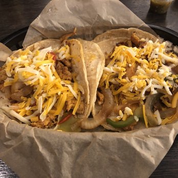 Torchy's Tacos - Chicken fajita tacos with pico on the side (corn tortillas). Yummmy! - Tex-Mex Near Me - Austin, Texas Torchy's Tacos - Chicken fajita tacos with pico on the side (corn tortillas). Yummmy! - Tex-Mex Near Me - Austin, Texas