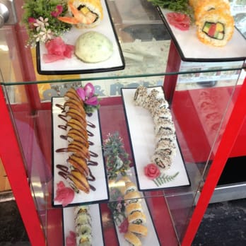 Roll & Roll Friends - Awesome plastic sushi display out the front of the store - Japanese Near Me - Adelaide, SA