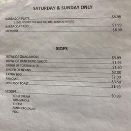 Menu Menu
