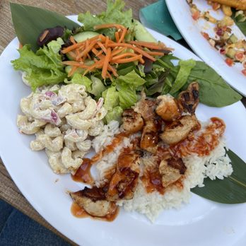 Huli Huli Tiki Lounge - Entree with Hulu Chicken and Hulu Hulu sauce (we split an entree) - Lounges Near Me - Powell, Ohio Huli Huli Tiki Lounge - Entree with Hulu Chicken and Hulu Hulu sauce (we split an entree) - Lounges Near Me - Powell, Ohio