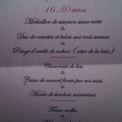 Le Neptune - Menu Festival de l'Oiseau 2012