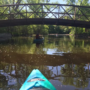Kayak the Creek - Somewhere in Edina, passing under a beautiful little foot bridge. - Rafting/Kayaking Near Me Kayak the Creek - Somewhere in Edina, passing under a beautiful little foot bridge. - Rafting/Kayaking Near Me