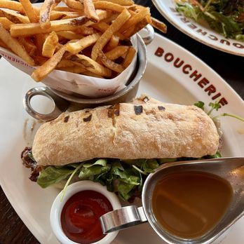La Grande Boucherie - Steak sandwich with pomme frites - French Near Me - Washington, DC, District of Columbia