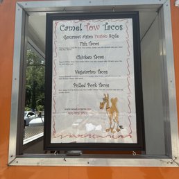 a menu in a food truck a menu in a food truck