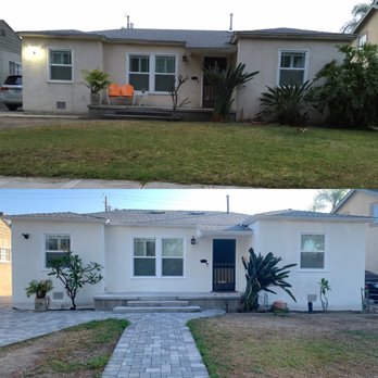 Picture Build - Walkway and driveway pavers: before and after - Landscape Architects or Designers Near Me - Sylmar, California Picture Build - Walkway and driveway pavers: before and after - Landscape Architects or Designers Near Me - Sylmar, California