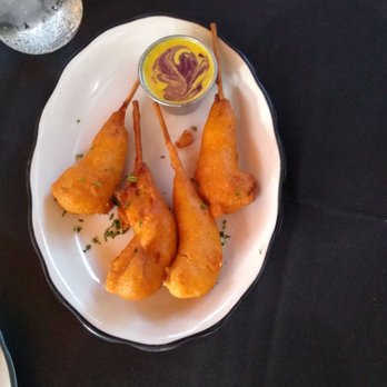 Moonshine Grill - Corndog shrimp - Southern Near Me - Austin, Texas