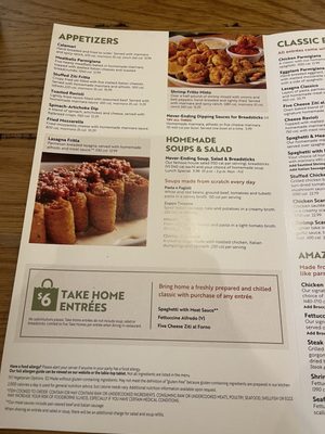 Menu photo 2 Olive Garden Italian Restaurant Palmdale, CA
