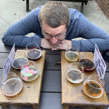 Thirsty Monk - Beer flights! - Breweries Near Me - Asheville, North Carolina