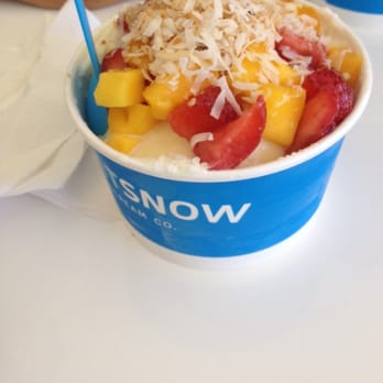 SweetSnow - Original with mango , strawberries , roasted coconut and condensed milk - Desserts Near Me - Northridge, California SweetSnow - Original with mango , strawberries , roasted coconut and condensed milk - Desserts Near Me - Northridge, California