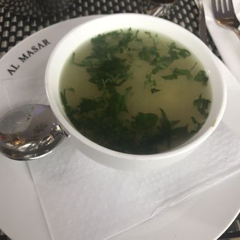 Al Masar - Chicken Soup. Very strong cilantro flavor. - Lebanese Near Me - London, XGL