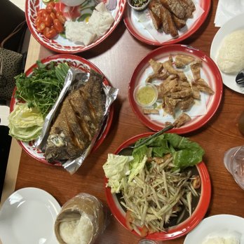 Lao Kitchen - Sticky rice, lao sausage, pork belly, papaya salad, tilapia (they call it something else) and their Thai coffee. - Laotian Near Me - Las Vegas, Nevada Lao Kitchen - Sticky rice, lao sausage, pork belly, papaya salad, tilapia (they call it something else) and their Thai coffee. - Laotian Near Me - Las Vegas, Nevada