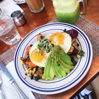 The Corner - Vegetable Hash & A Field of Greens Juice - Cafes Near Me - Montclair, New Jersey The Corner - Vegetable Hash & A Field of Greens Juice - Cafes Near Me - Montclair, New Jersey