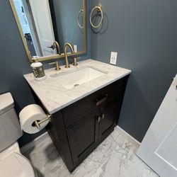 Handymax - This whole space was bare to the subfloors. Beautiful transformation