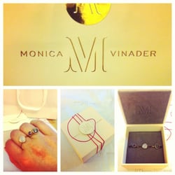 Monica Vinader - Siren stack rings in gold and rose gold