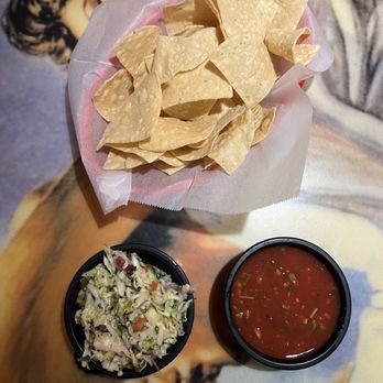 El Tapatio - Free Nacho appetizers with salsa and coleslaw - Mexican Near Me - Page, Arizona