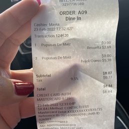 order receipt order receipt