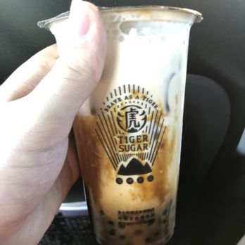 Tiger Sugar - #1 Brown Sugar Boba Pearl Milk w. Cream Mousse - Bubble Tea Near Me - Ellicott City, Maryland Tiger Sugar - #1 Brown Sugar Boba Pearl Milk w. Cream Mousse - Bubble Tea Near Me - Ellicott City, Maryland