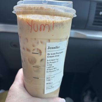 Starbucks - Pumpkin Cream Chai - Coffee & Tea Near Me - Sarasota, Florida