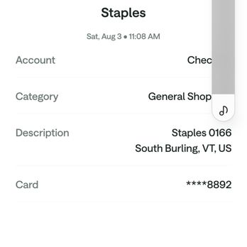 Staples - Receipt - Printing Services Near Me - South Burlington, Vermont Staples - Receipt - Printing Services Near Me - South Burlington, Vermont