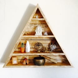 Palo Santo Wellness Boutique - Beautiful Triangle Shadow Box by that functions as the perfect house for all of your magical treasures