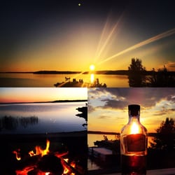 Camping Tiveden - Der Sonnenuntergang ist ein Traum