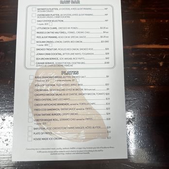 Found Oyster - Menu - Seafood Near Me - Los Angeles, California