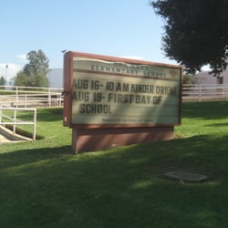 Oak Mesa School - School sign!