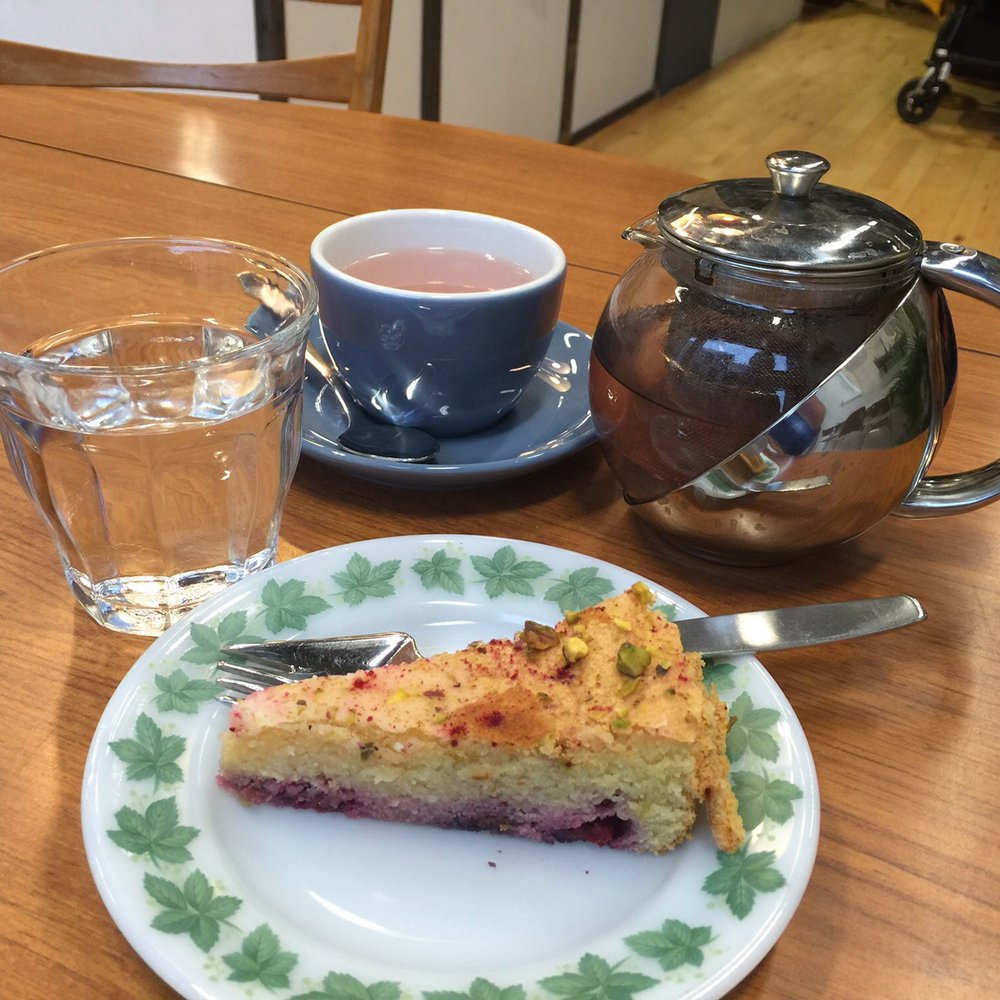 For Fika Sake - Lemon & polenta cake with cloud catcher tea - Cafes Near Me - Glasgow, GLG