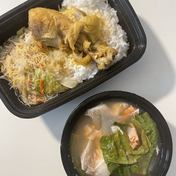 Oriental Mart - Chicken Adobo Rice & Pancit, Salmon sinigang - Filipino Near Me - Seattle, Washington