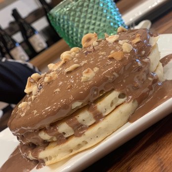 Herb&Olive - Hazelnut pancakes - Greek Near Me - Manhasset, New York Herb&Olive - Hazelnut pancakes - Greek Near Me - Manhasset, New York
