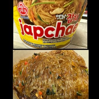 Palama Supermarket - Japchae (instant) add hot water for 3 min & drain. Comes with sauce, sesame oil and dehydrated vegetables. Not bad.. - International Grocery Near Me - Honolulu, Hawaii Palama Supermarket - Japchae (instant) add hot water for 3 min & drain. Comes with sauce, sesame oil and dehydrated vegetables. Not bad.. - International Grocery Near Me - Honolulu, Hawaii