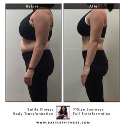 Battle Fitness - Weight loss [Size Journey] Full Body Transformation.
