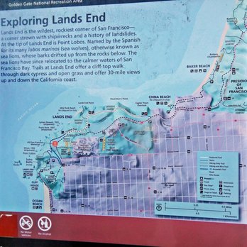Mile Rock Beach - Map of Lands End - Beaches Near Me