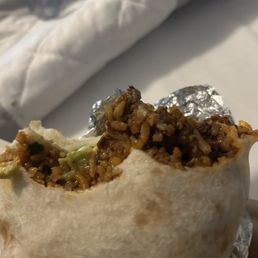 Inside the Oaxaca Burrito Inside the Oaxaca Burrito